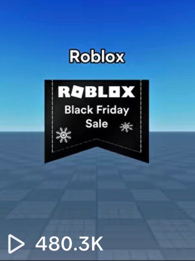 Roblox Black Friday Sale Edit